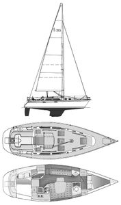 Hunter 33.5 Drawing