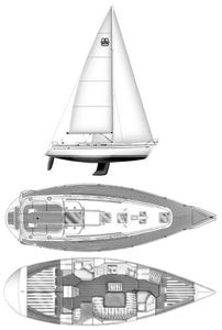 Dufour Classic 41 Drawing