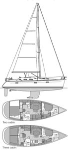 Beneteau 393 Drawing