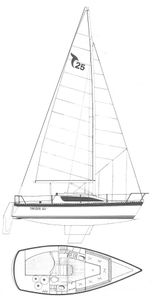 Tanzer 25 Drawing