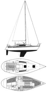 First 32 (Beneteau) Drawing