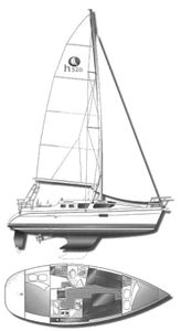 Hunter 326 Drawing