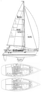 Hunter 380 Drawing