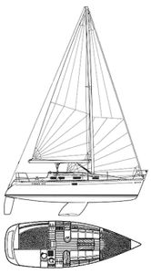 Oceanis 300 (Beneteau) Drawing