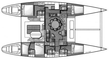 Lagoon 570 Drawing