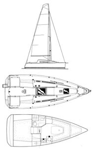 Sun Fast 26 (Jeanneau) Drawing