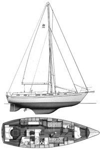 Pearson 422 Drawing