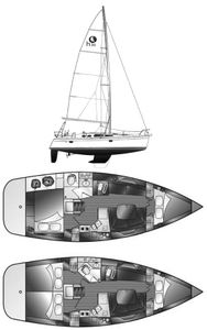 Hunter 36-2 Drawing