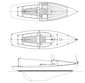 Alerion 26 (Carrol Marine) Drawing
