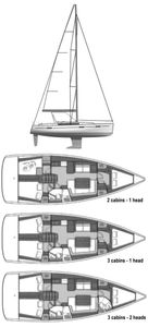 Oceanis 41 (Beneteau) Drawing