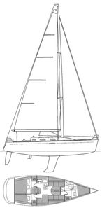 First 36.7 (Beneteau) Drawing