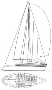 Sun Fast 41 (Jeanneau) Drawing