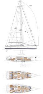 Swan 65 (Frers) Drawing