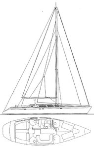 Sun Odyssey 51 (Jeanneau) Drawing