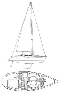 Sun Odyssey 34 (Jeanneau) Drawing