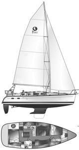 Hunter 41 AC Drawing