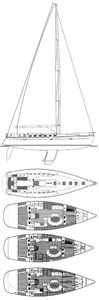 First 47.7 (Beneteau) Drawing