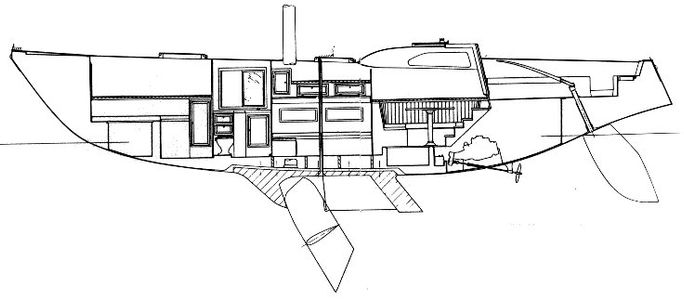 Columbia 43 CB Drawing