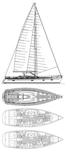 Bavaria Cruiser 51 Drawing