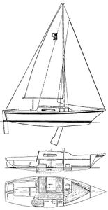 Clipper Marine 26 Drawing