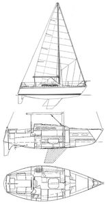 Aquila 27 (Jeanneau) Drawing