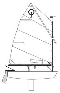 Optimist Dinghy (Int) Drawing