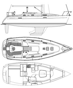 Oceanis 331 (Beneteau) Drawing