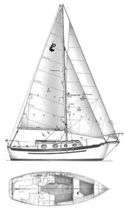 Dana 24 (Pacific Seacraft) Drawing