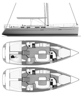 Dufour 425 Grand Large Drawing