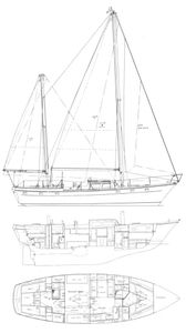 Offshore 44 (Cheoy Lee) Drawing
