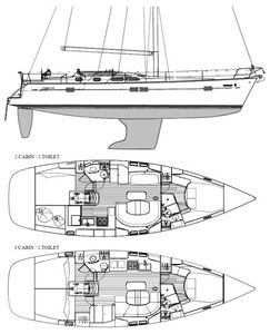 Beneteau 423 Drawing