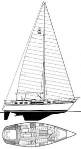Endeavour 38 CC Drawing