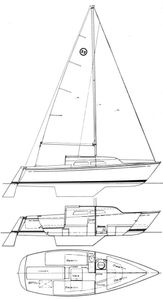O'day 22 MH Drawing