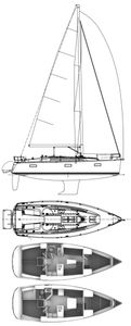Bavaria Cruiser 37 Drawing