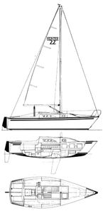 Hunter 22 Drawing