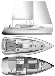 Sun Odyssey 30 I (Jeanneau) Drawing