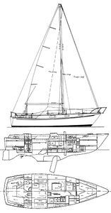 Pearson 390 Drawing
