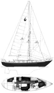 Pacific Seacraft 37 Drawing