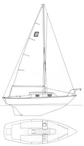 Cape Dory 22 Drawing