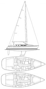 Sun Fast 37 (Jeanneau) Drawing