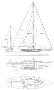 Gulfstream 42 (S&S) Drawing