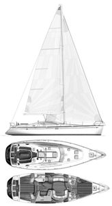 Sun Odyssey 49 DS (Jeanneau) Drawing