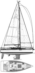 Dehler 34-3 Drawing
