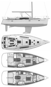 Oceanis 40 (Beneteau) Drawing