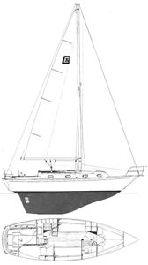 Cape Dory 32 Drawing