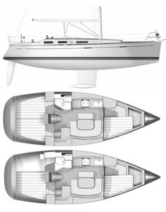 Dufour 365 Grand Large Drawing