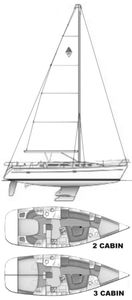 Catalina 400 Mk II Drawing