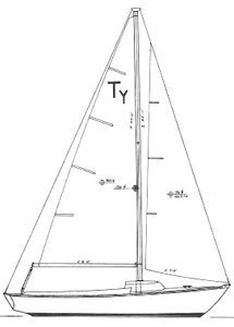 Cape Dory Typhoon (Daysailer) Drawing
