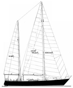Skye 51 Ketch Drawing