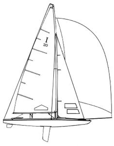 Inland 20 Scow Drawing